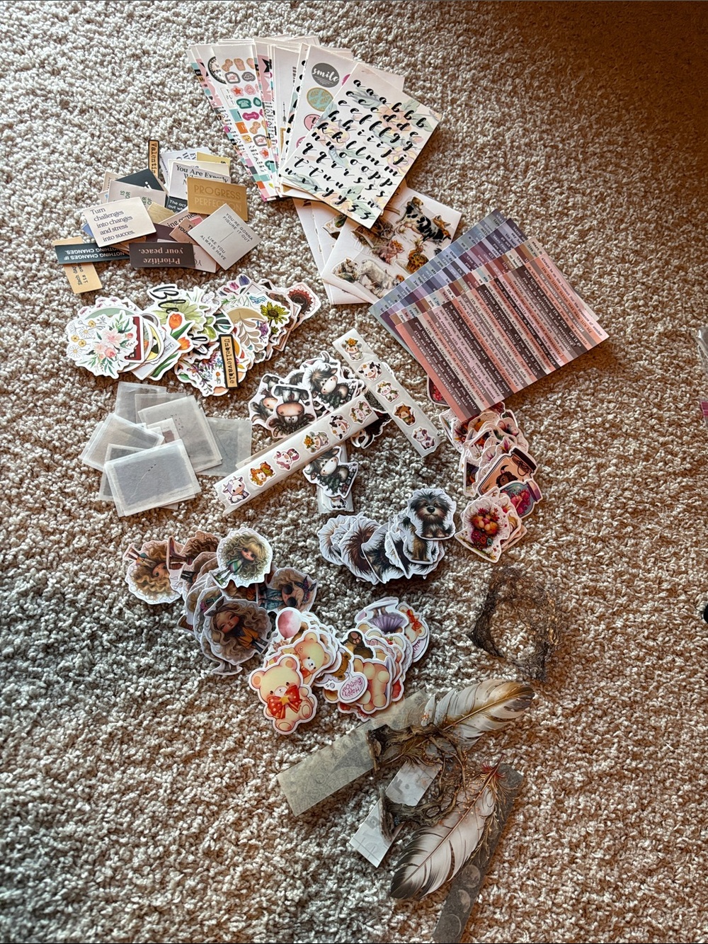 Assorted Party Sticker and Embellishment Pack - Pink Accents